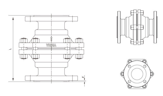 衬氟球形止回阀 ASME B16.5,JIS B2212 10K