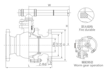 国际法兰球阀Q41F-64