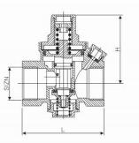 黄铜活塞式减压阀