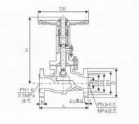 J41H截止阀(1.6MPa)