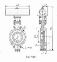 D3/6/73对夹式金属硬密封蝶阀