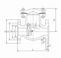 H44W-16P旋启式法兰止回阀