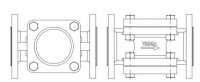 衬氟视镜球形止回阀 ASME B16.5,JIS B2212 10K